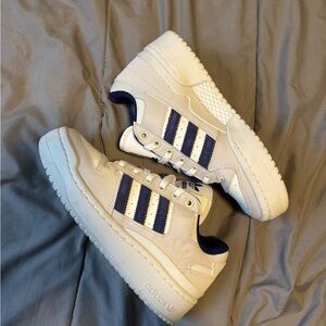 Adidas Forum Bold Cream and Navy Sneakers
